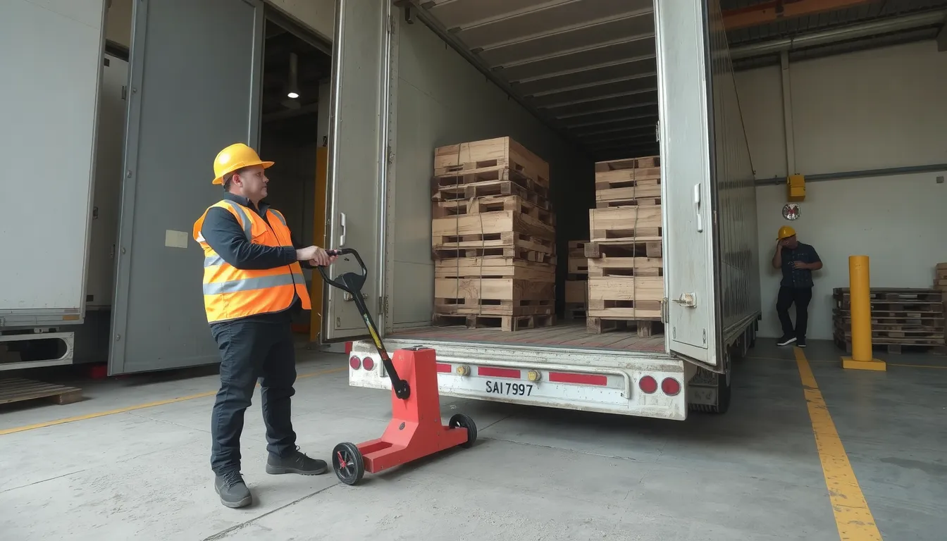 chargement et déchargement de camion
