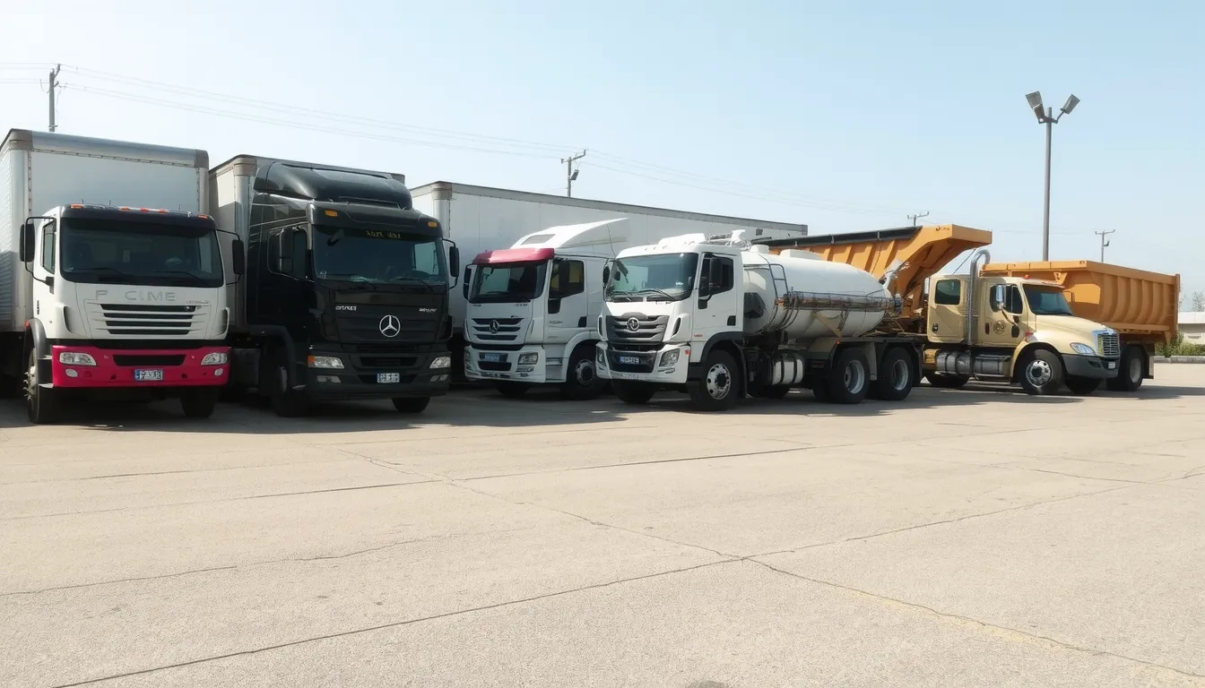 different type de camion